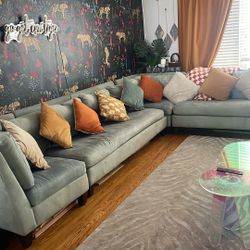 FREE Light Blue L Shape Sectional Couch