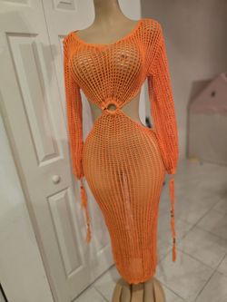 Orange Cover-up (Fashionova)
