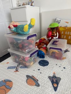 Toy Story Potato Head Collection + 2 Containers of Assorted Toys
