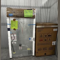 GE 30-in Self-cleaning Microwave Wall Oven Combo (Stainless Steel)