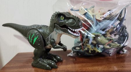 Dinosaurs plastic figurines
