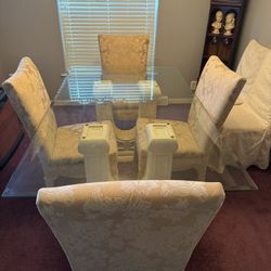 Glass Table & Chairs 