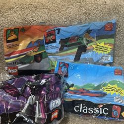 Lot Of 4- Vintage 1999 McDonalds Lego Classic Polybag Sets 4 7 8 