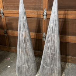 Silver Glittery Tree Decor