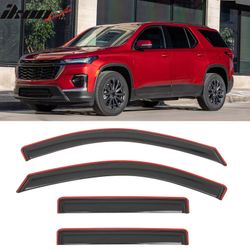 Fits 2018-2023 Chevy Traverse Window Visors Vent Rain Guards Deflectors In-Channel