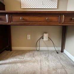 Solid wood table, buy table and get chairs free.