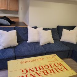 Blue Cloud Couch Sectional