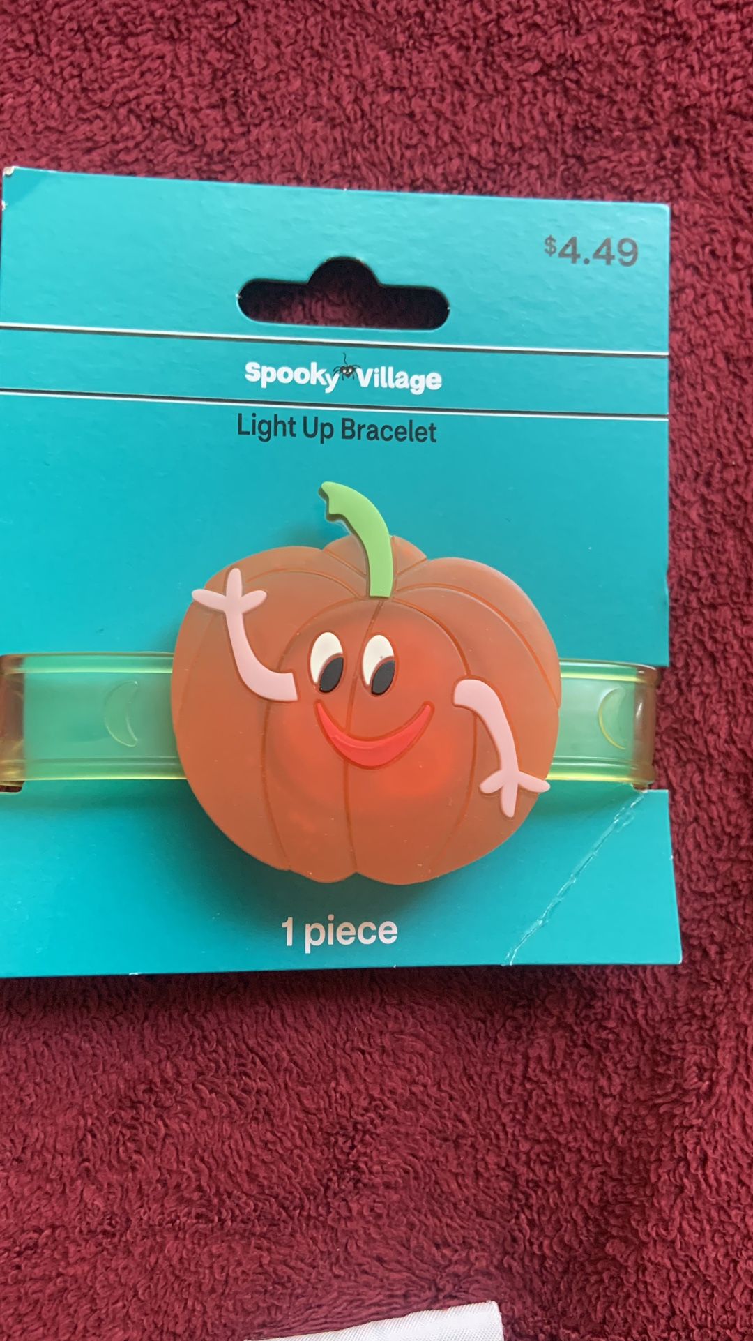 Cute Halloween Lighting Bracelet For Everyone. Gives Different Colors Of Lights. New