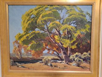 Gorgeous Listed California Artist SAM HYDE HARRIS *25" X 30" KERN RIVER**SIERRA MOUNTAINS Oil Painting**EXCELLENT CONDITION!!