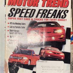 Motor Trend Magazine September 1997- Mustang Cobra, Porsche Turbo