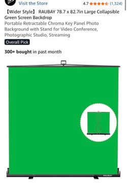 Green screen backdrop