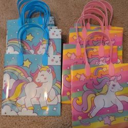 12 Unicorn Party Favor Bags