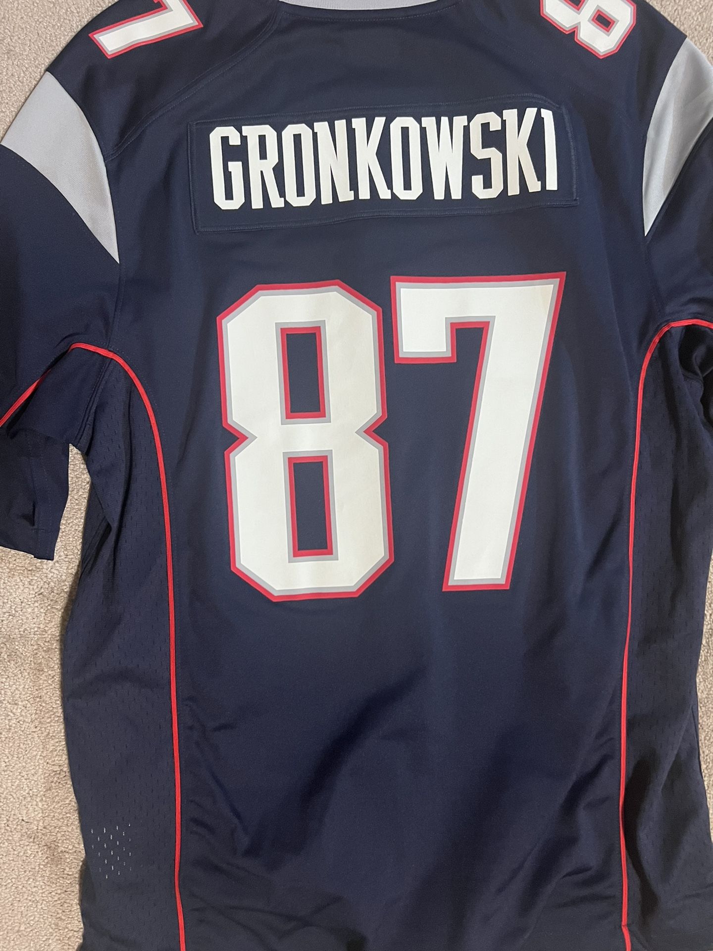 Gronk Patriots Home Jersey Large