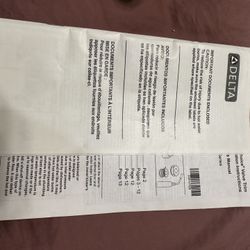 Delta Shower Head And Handle (Champagne Bronze)