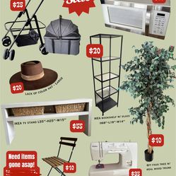 🚨 MOVING SALE – NEED EVERYTHING GONE ASAP 🚨