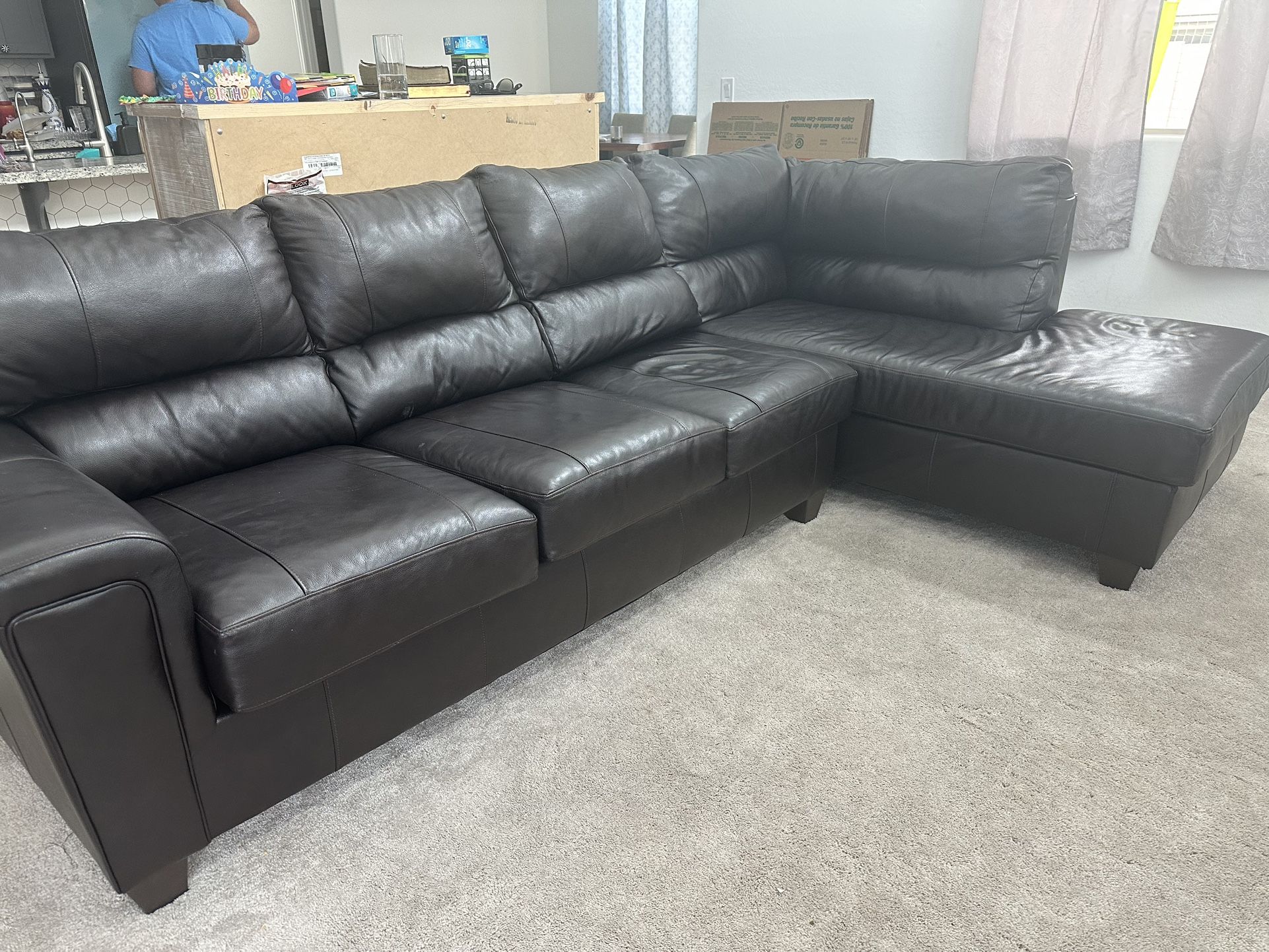 Large Leather Couch