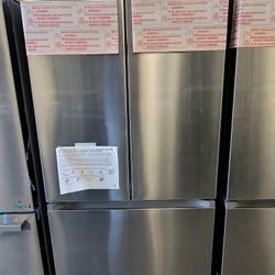 New Samsung Samsung 32" Wide Apartment Size Stainless Steel French Door Refrigerator With 🧊 Ice Maker Ice Bites