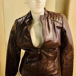Women’s Guess Leather Jacket XS/XCH/TP