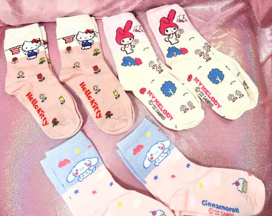 New Hello Kitty & Friends Socks -$3 Each