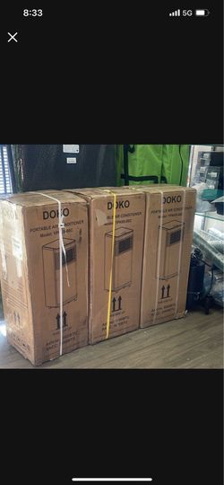 8,000 BTU Portable Air Conditioner with Remote Control, AC Unit, Dehumidifier, Fan, for Room up to 200 Sq.Ft