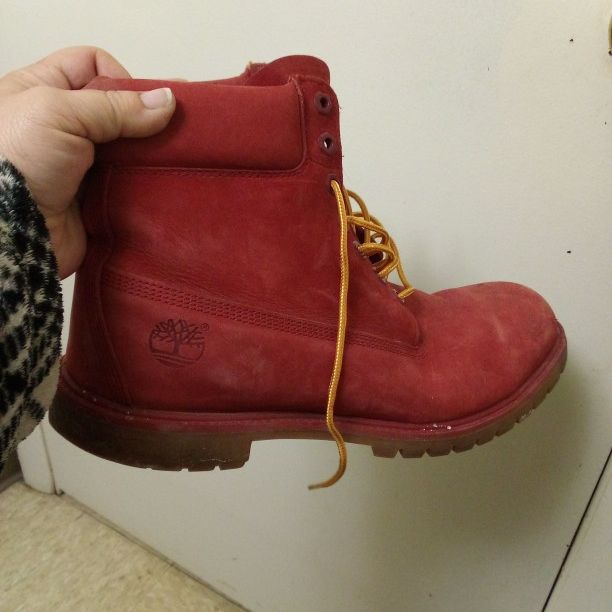 Red Timberland Boots