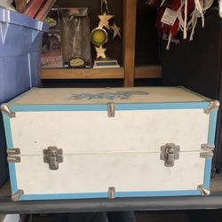 Antique doll trunk