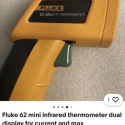 Fluke 62 mini infrared thermometer dual display for current and max measurements