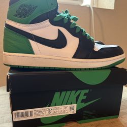 NIKE Air Jordan 1 Retro High OG Lucky Green, 9 US