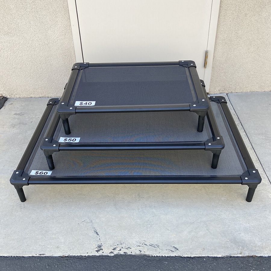 (New) Heavy-Duty Raised Dog Bed Cot (Medium $40, Large $50, X-Large $60) Elevated Pet Bed Indoor Outdoor 