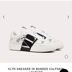 Valentino VL7N Sneaker In Banded Calfskin Leather 