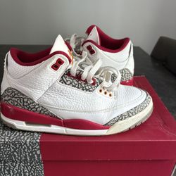 jordan 3 Cardinal red