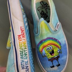 SpongeBob SquarePants Vans Size 12 In Kids