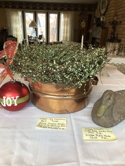 Antique Paper Mache Duck,Antique Heavy Copper Pot Cash/Venmo WBLAKE 