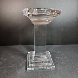 Waterford Crystal Metropolitan Square Pillar Candlestick 7.5" 
