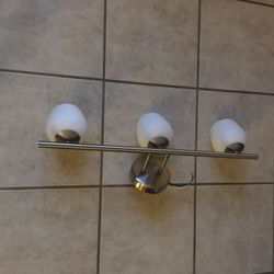 Satin Nickel light fixture