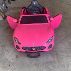 Little Girls Toy Electrical Pink Maserati 