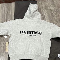 Essentials Hoodie Light Oat