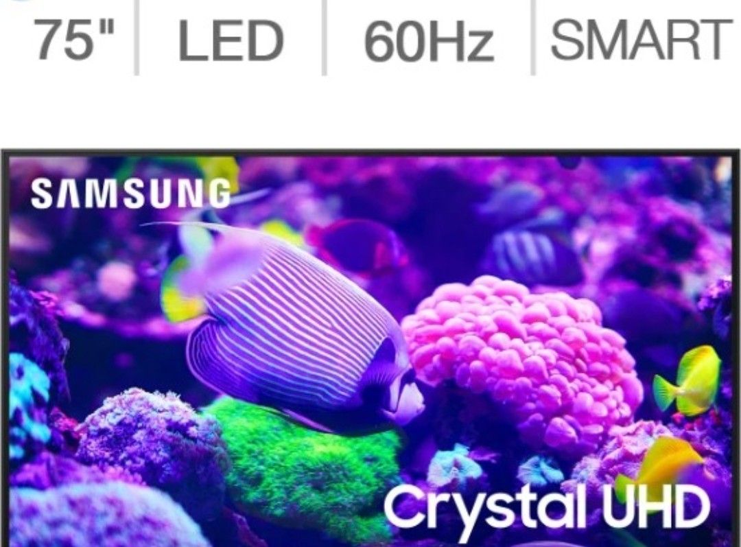 New Unused Samsung TV 75" DU7200 Series 4k UHD LED LCD TV 