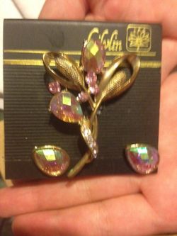 Pin matching ear rings