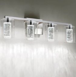 Mercer41 "Nithusha" 4-Light Dimmable LED Vanity Light fixture
