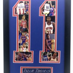 Isiah Thomas Detroit Pistons #11 NBA collage Art