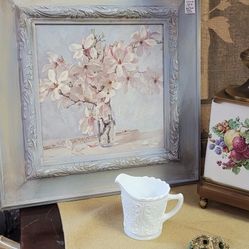 Pretty Floral Pastel Art Framed Picture