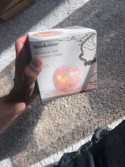 Brookstone Himalayan Salt Meditation Globe – New