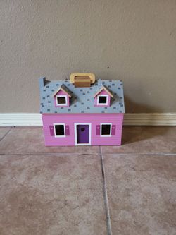 Wood doll house