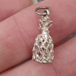 Vtg.sterling Silver " Pineapple" Charm