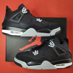 Jordan 4 Black Canvas