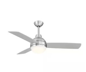 Hampton Bay Blaketon 46 in. Indoor/Covered Outdoor Brushed Nickel