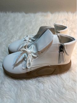 Women's High Top Fashion Side Zipper Lace Up Sneakers,Fashion Casual Soft Thick Sole Non-Slip Comfortable Ankle Boots.