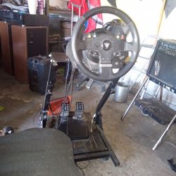 Thrust master T50 Wheel Pedals And Stand 