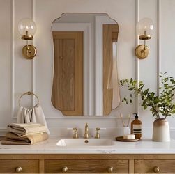 24x36 gold mirror